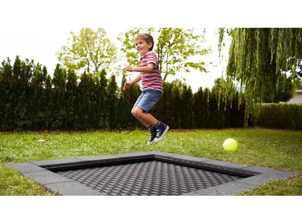 Eurotramp® Kids Trampoline Lekeplass Inkl. fallsikringsplater 200 x 200 cm